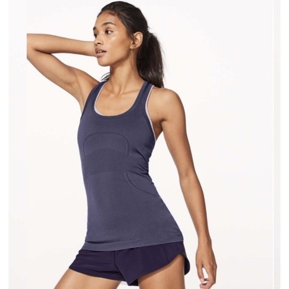 NEW Lululemon Swiftly Tech Racerback Size 12 Viola‎ Purple - Picture 1 of 9